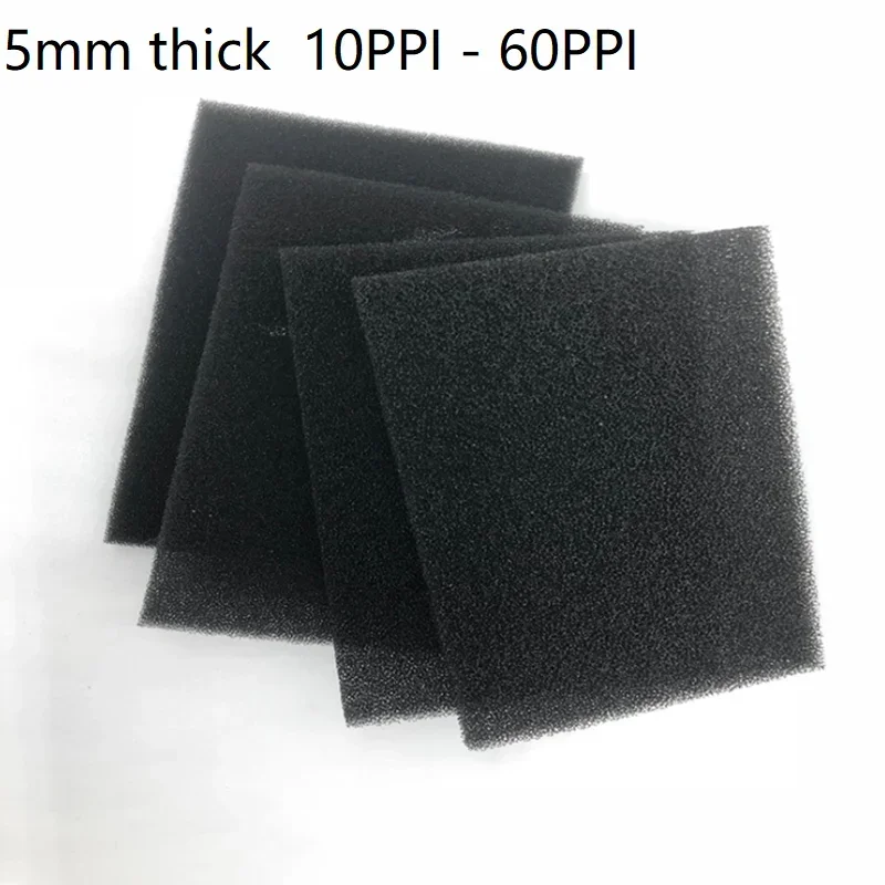 

5mm 10PPI - 60PPI blower Polyurethane PU dust filter air compressor Dustproof sound-absorbing filter cotton reticular sponge e
