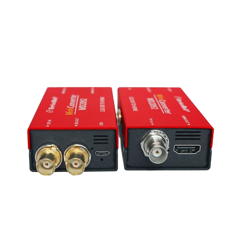 12G/6G/3G SDI HD 1080P/1080I/720P Scaler Mini Aluminum Alloy Box USB Powered IEC169-8 Connector Video Converter DeviceWell