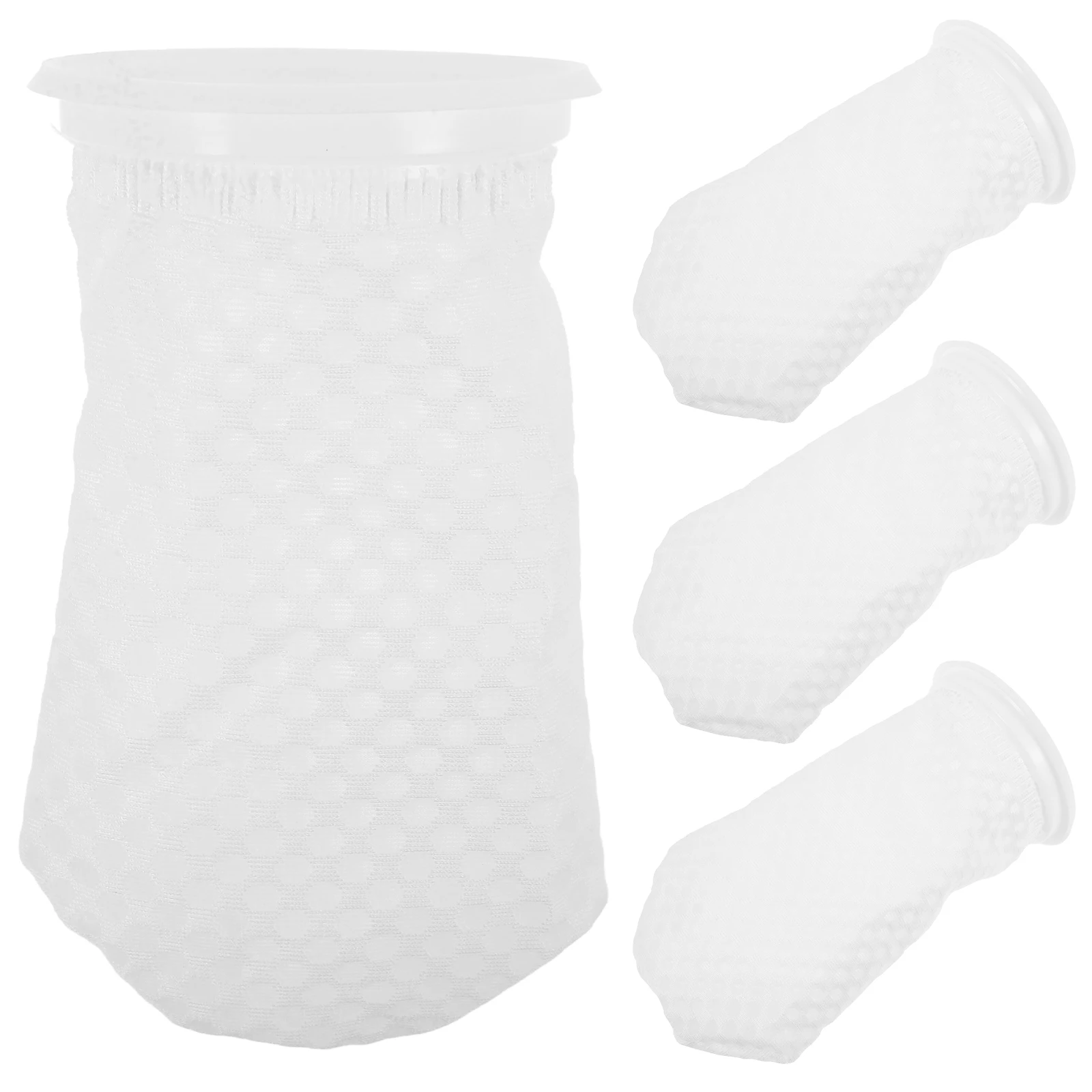

4 Pcs Filter Socks 4 Inch 3D Honeycomb Saltwater Aquarium Fish Tank Pond Pool High Efficiency Filtration Clean