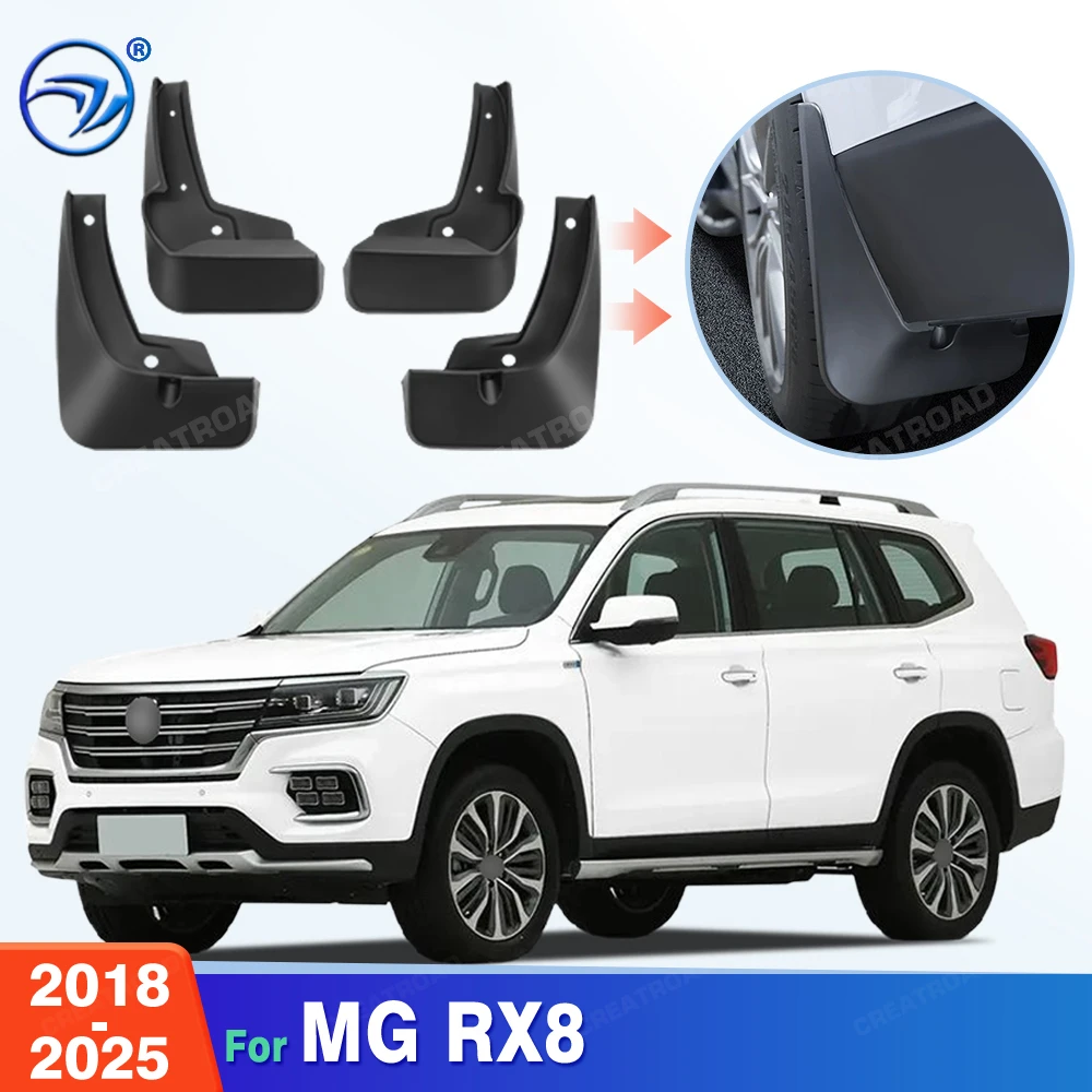 Custom Fit 4PCS Mud Flaps for MG RX8 2018 2019 2020 2021 2022 2023 2024 2025 No Drilling Splash Guards Car Fender Accessories