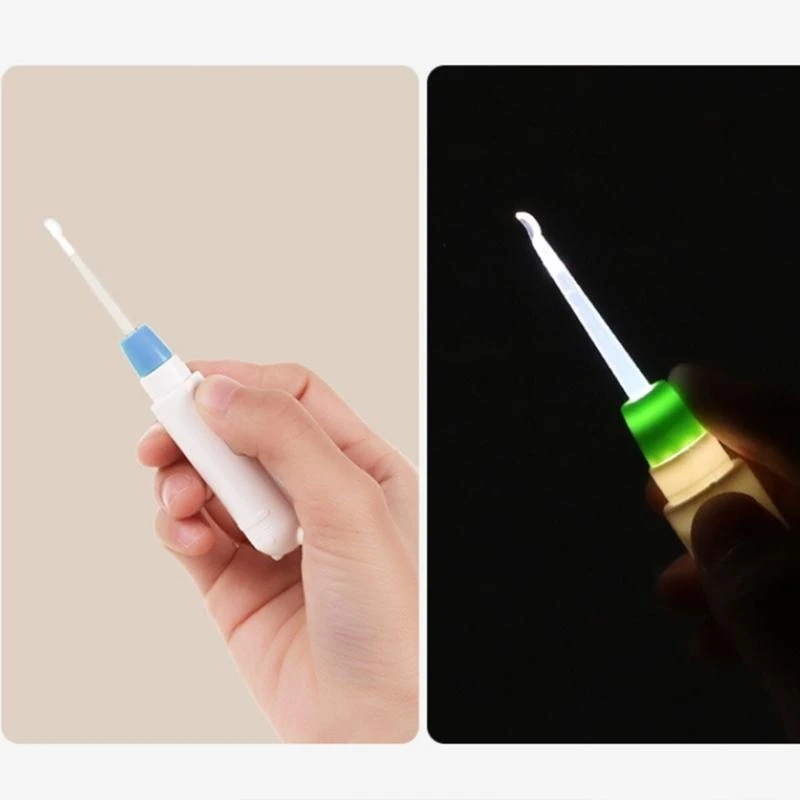 

Ложка для удаления ушной серы, детский очиститель для ушей, ушной инструмент со светодиодной подсветкой, инструмент для удаления