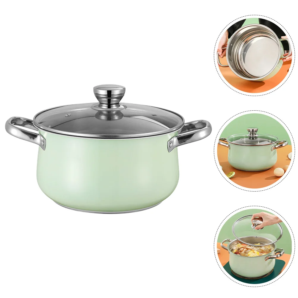 

Stainless Steel Soup Pot 20L Large Capacity Stockpot For Home Cooking Ramen Noodle Hot Pot Stew Saucepan With Lid Kitchen