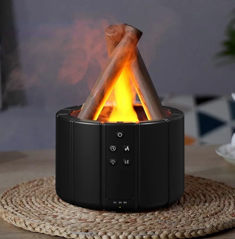 Intelligent Ultrasonic Flame Aromatherapy Machine Diffuser Air Desktop Humidifier Home Bedroom