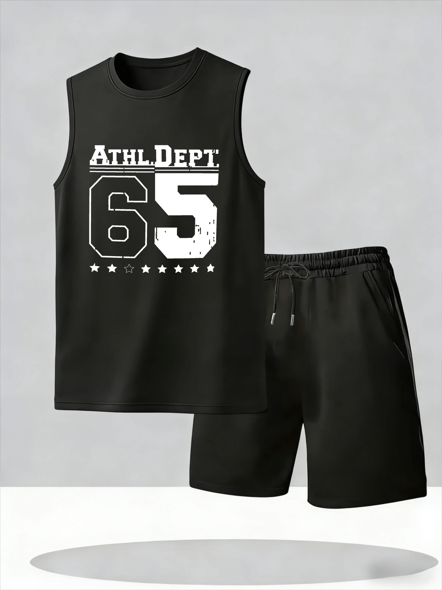 

Men's Tank Top Sets 2026 Summer Thin Quick Dry oversize seaside crewneck running Y2k tracksuits beach sweatshirt set Breathable