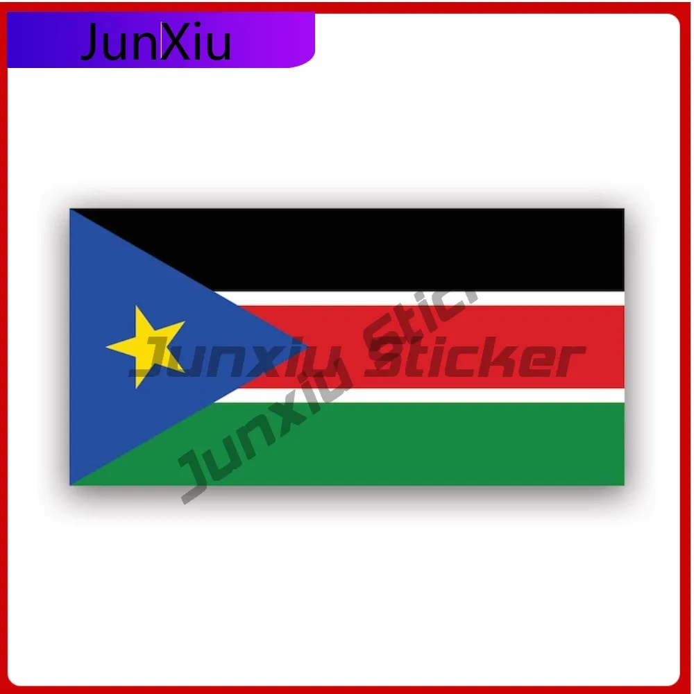 

South Sudanese Flag Sticker Waterproof Outdoor Cute Laptop Waterproof Vinyl Decal For Cars Unique Fun Unique Fun Unique High