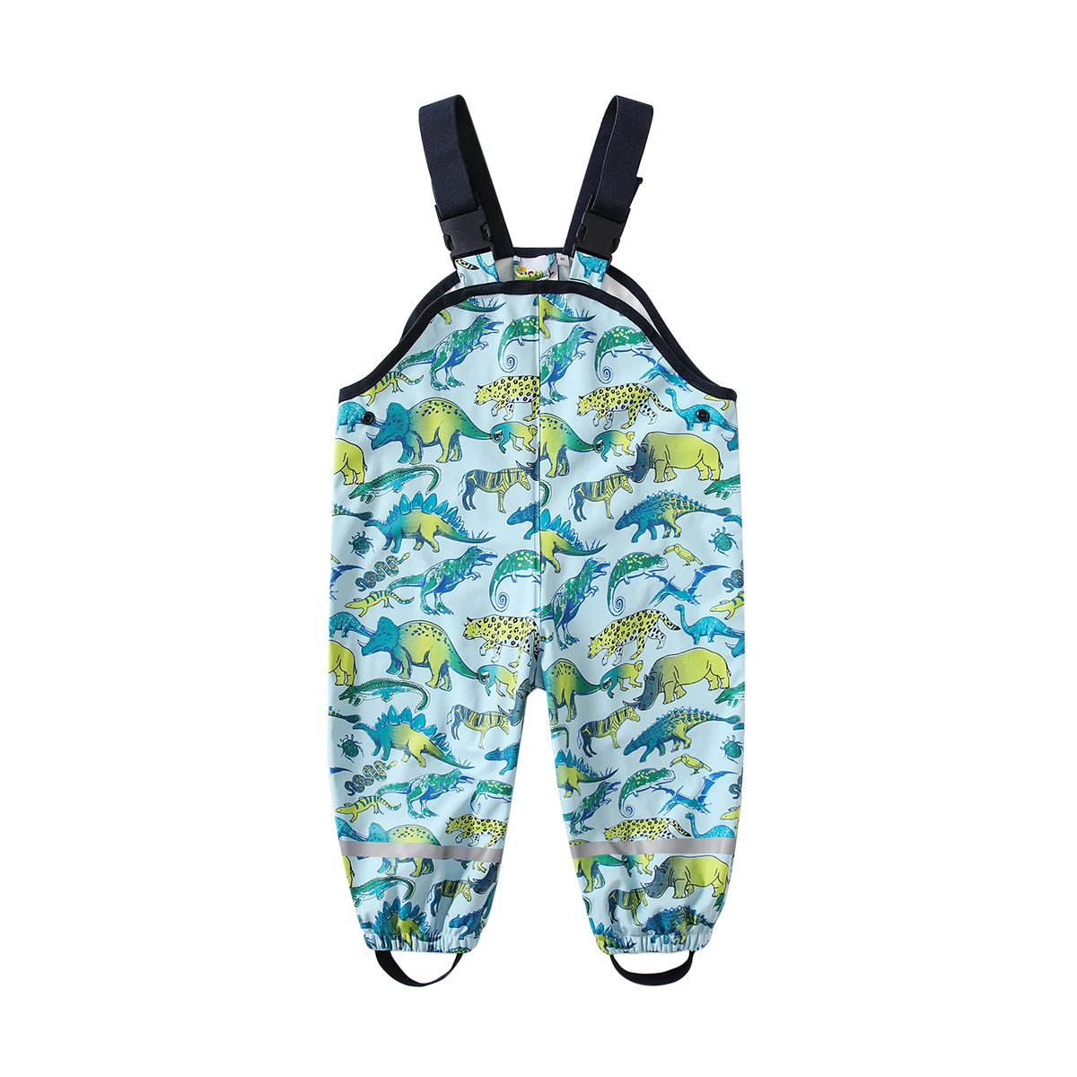 HONEYKING Children Waterproof Rain Pants Baby Jumpsuits Boys Girls Overalls Pants Fashion Kids Overalls Beach Sand Wading Pants