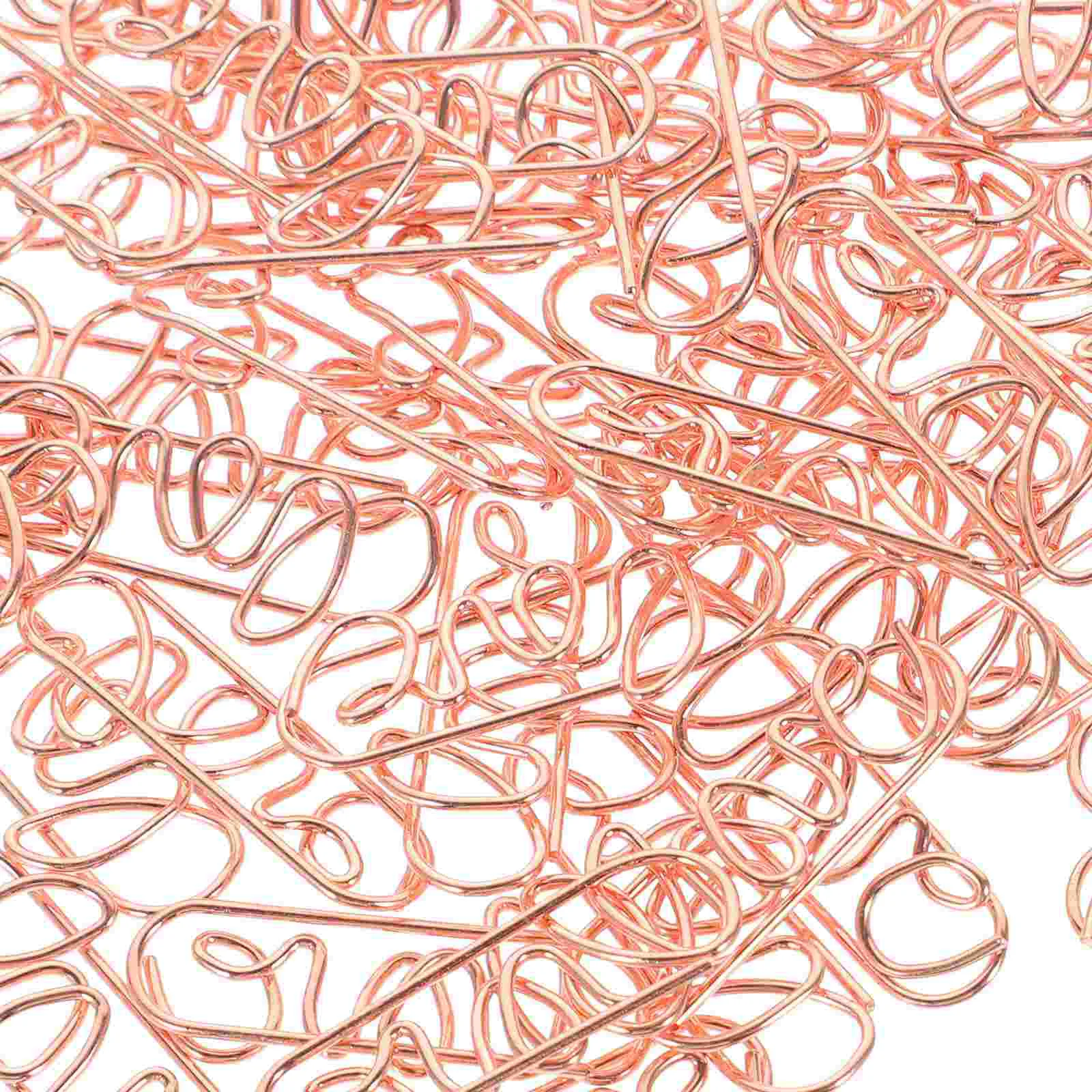 50 Pcs Lovepaperclip Small Paperclips Beautiful Adorable Book Reading Delicate Cute Cartoon Modeling Multi-use Document Fixing