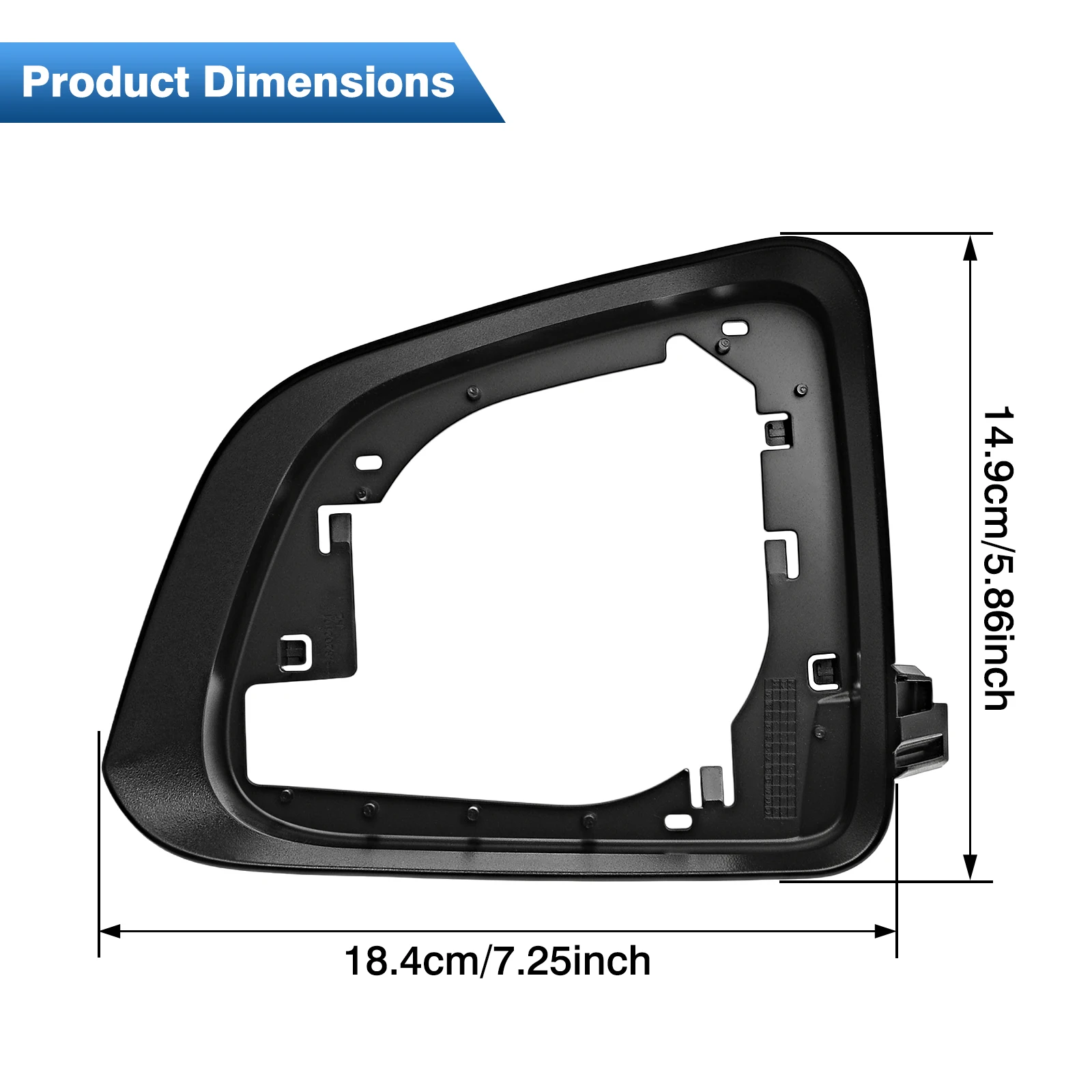 Rearview Mirror Housing Frame Left/Right For Tesla Model Y 2020 2021 2022 2023