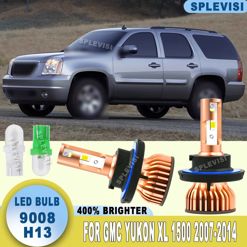 Fast Heat Dissipation Vibration-resistant 300W/Pair LED HEADLIGHT For GMC Yukon XL 1500 2007 2008 2009 2010 2011 2012 2013 2014