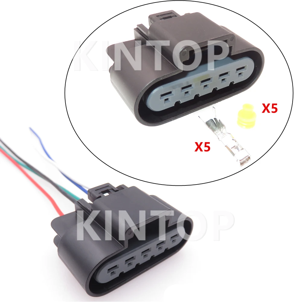 

1 Set 5 Pins Auto Starter Plastic Housing Connector with Wires Automotive Wire Harness Socket 15326647 13521463