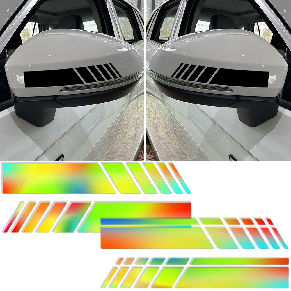 

1pair Car Stripe Stickers Rearview Mirror Vinyl Decals Decoration Fashion Styling Waterproof Sticker Exterior Accessories