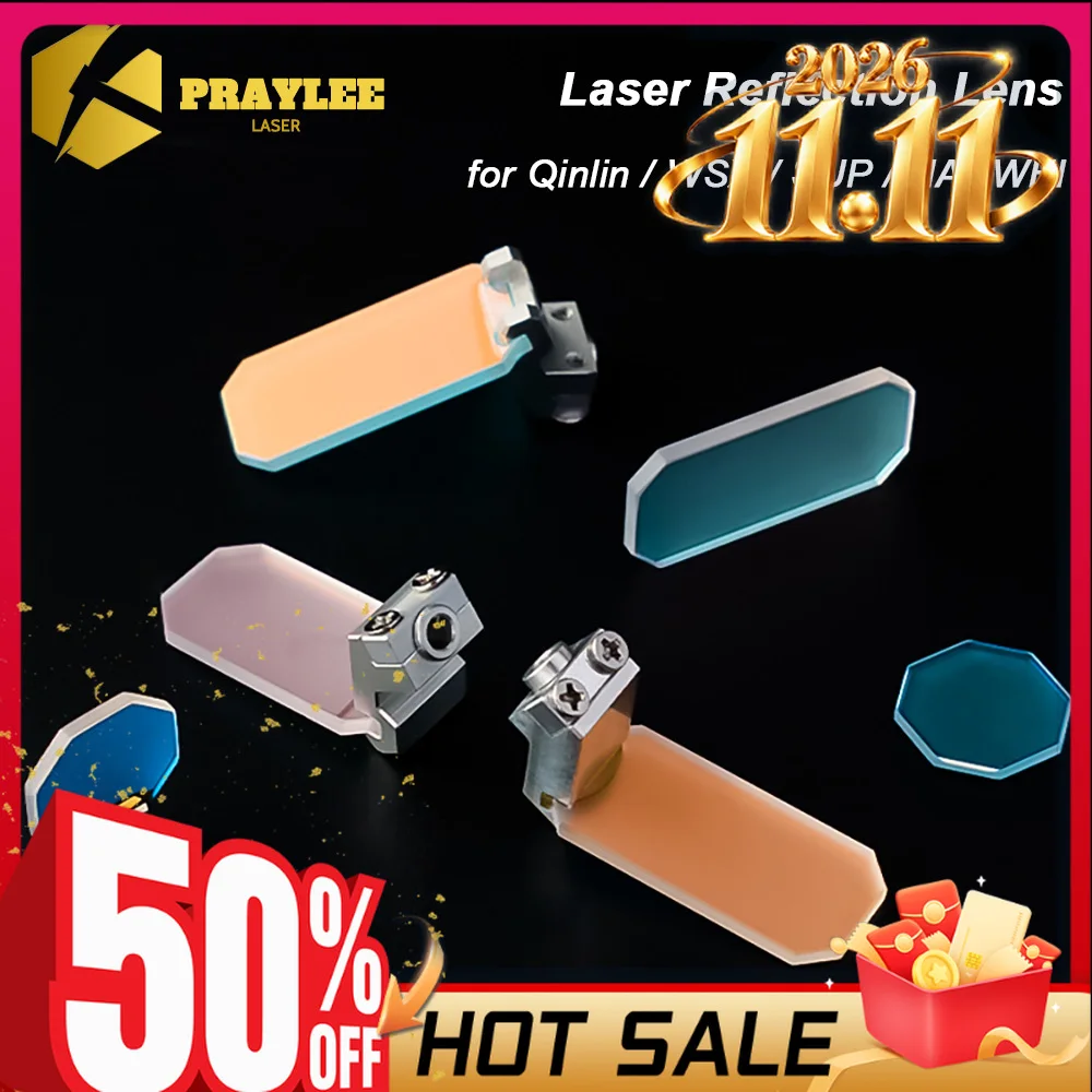 Praylee Laser Reflecting Lens For SUP 30*14 T2 With Holder 21T/S 23T/S Qilin 30x14x2mm WSX 27*14*2 Laser Welding Machine Head