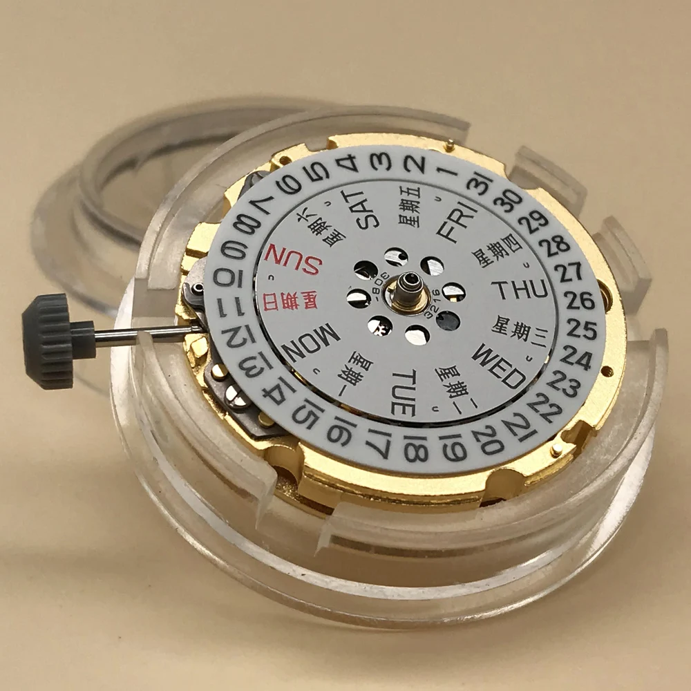 Japan original new MIYOTA 8200 double calendar movement 8205 white machine automatic mechanical movement