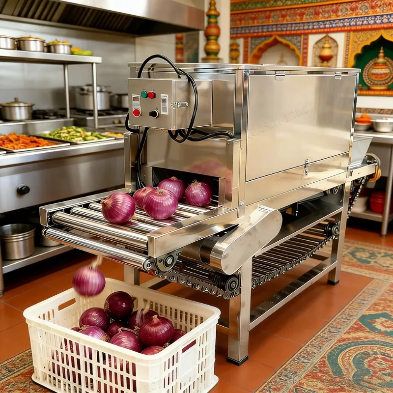Red Onion Peeling Machine with Commercial Onion Peeler for Malaysia, India, and Southeast Asia Market