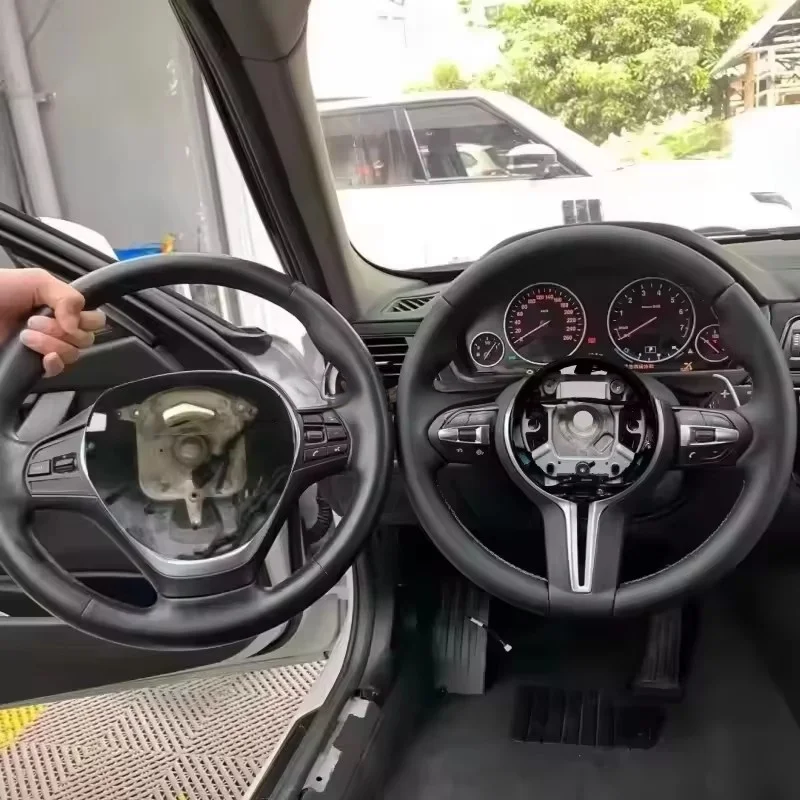 Maßgefertigtes Leder-Autolenkrad für BMW E87 E83 E90 E91 E92 E84 E70 E71 F10 F20 F30 M3 M5 Auto-Innenausstattung Zubehör