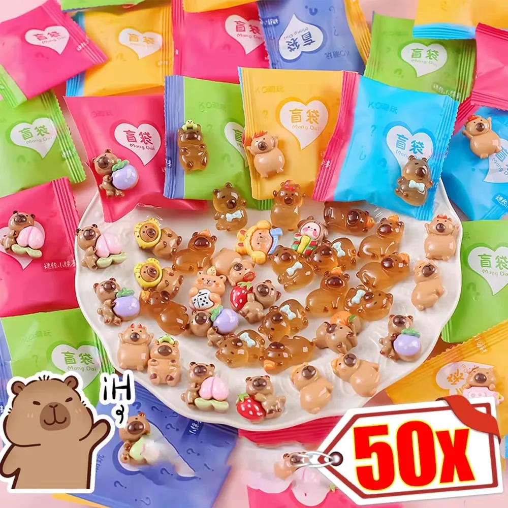 

Сумка для слепых капибары — 20/50/100 шт., случайные игрушки, имитация кукол из смолы | Детские настольные украшения и ювелирные аксессуары