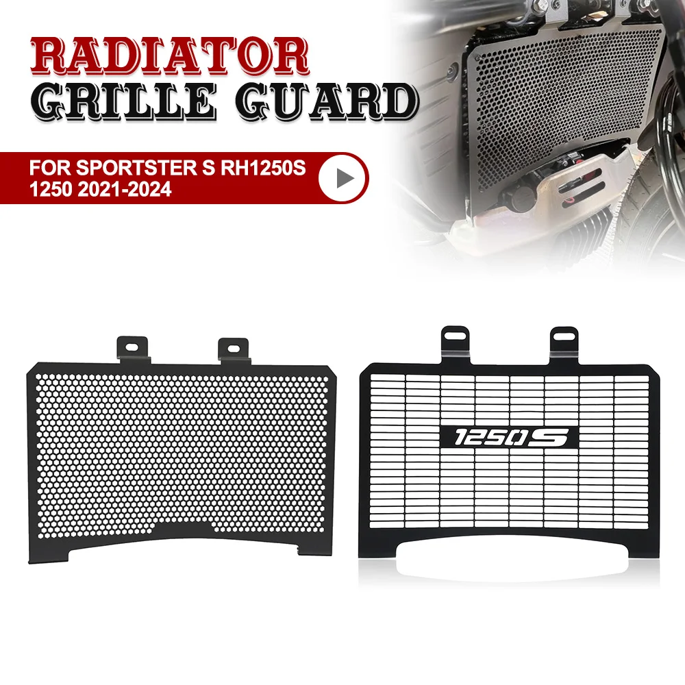 

For Sportster S RH1250S 1250 2021-2022-2023-2024 Motorcycle Radiator Grille Guard Protector Grill Cover Protection Accessories