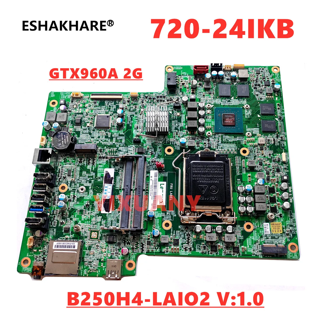 B250H4-LAIO2 لينوفو Ideacentre AIO 720-24IKB اللوحة الأم B250H4-LAI02 V:1.0 مع GTX960A V2G FHD DPK 100% اختبار موافق