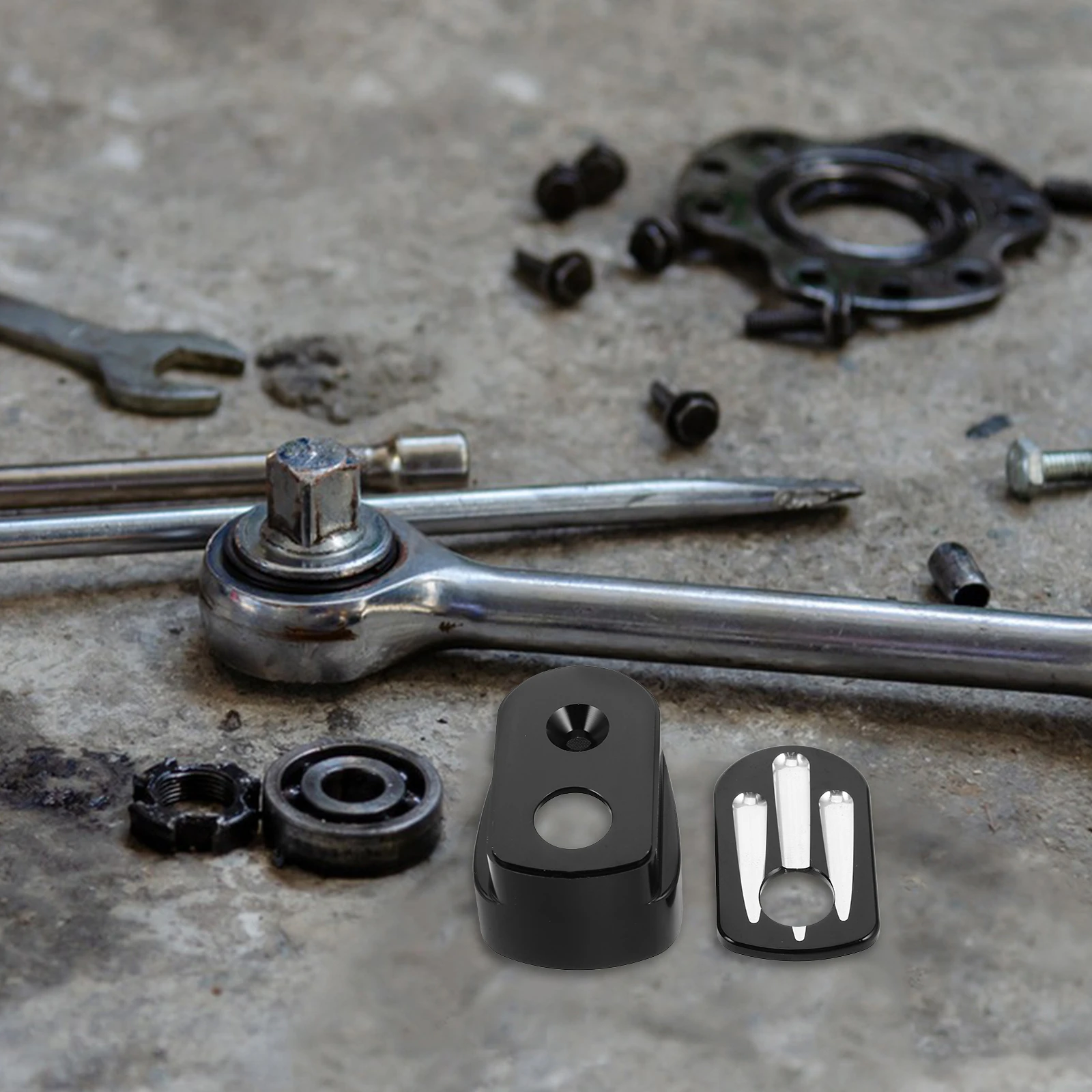 

Aluminum Motorcycle Ignition Switch Cover Durable Lock Cap For Touring Dustproof Seat Bolt Screw Cover Fuel Tank Cap Kit