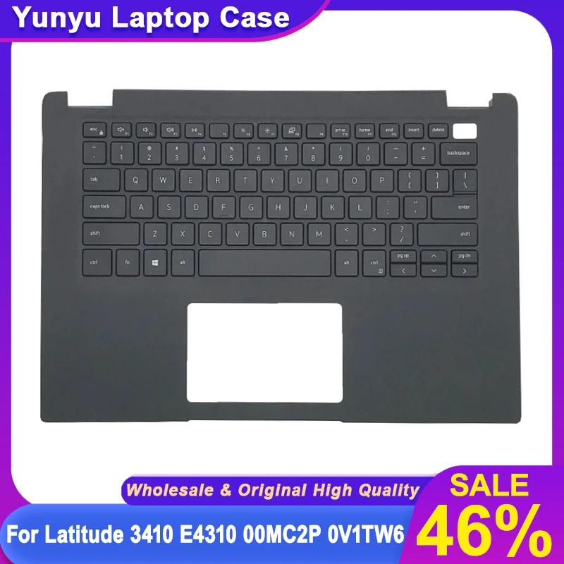 

Новая оригинальная американская клавиатура для ноутбука Latitude 3410 E4310, верхняя крышка упора для рук, верхний чехол с клавиатурой с подсветкой, английский 00MC2P 0V1TW6