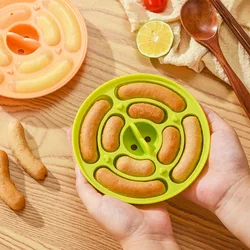 Silicone Sausage Mold for Baby Home DIY Homemade Plate for Baby Food Baby Steamed Meat Sausage Hot Dog Grinding Tool