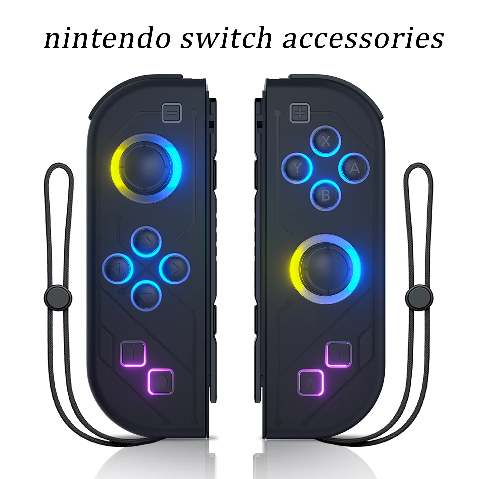 Mini contrôleur pour Nintendo Switch/Oled/Lite, accessoires Joy-Con avec Vibration, réveil Turbo, sans dérive, poignée L/R, lumière RGB
