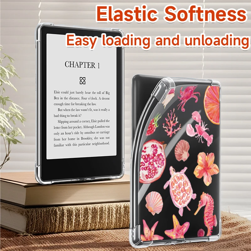 Ultra-thin, soft,scratch-resistant,and shockproof clear case,For Kindle 10/11/12,Paperwhite5,Kobo Clara Colour/BW,Libra Colour