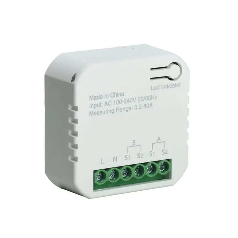 For Smart Life Alexa And Google Assistant Enabled Tuya Wifi Electricity Meter 2.4Ghz Wi-Fi AC 100-240V
