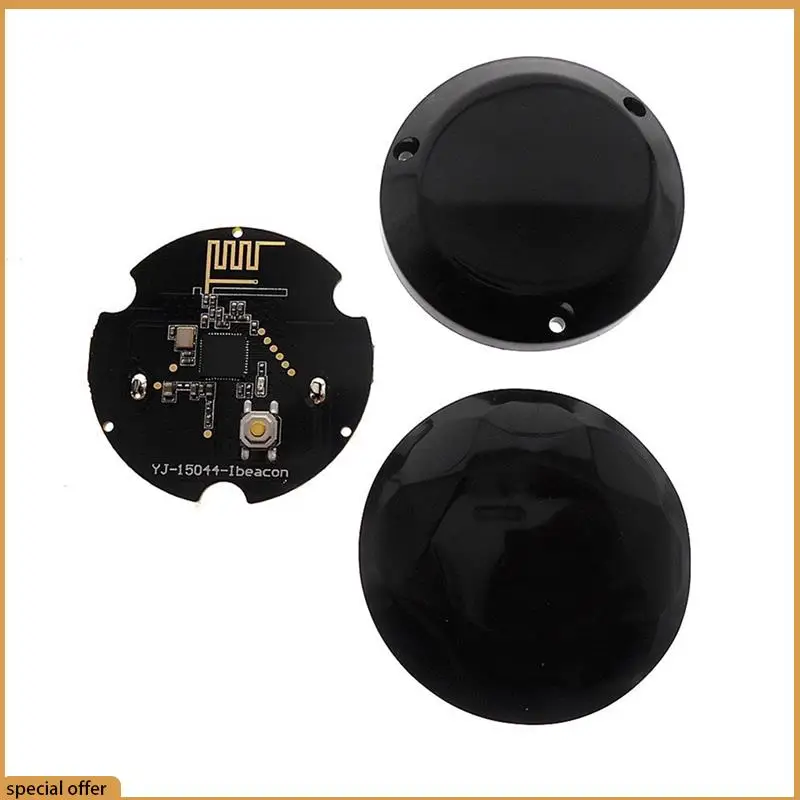 

A68Z 3Pcs NRF51822 Bluetooth Beacon Tag Eddystone Ibeacon Ble4.2 Module Locator Beacon, Black