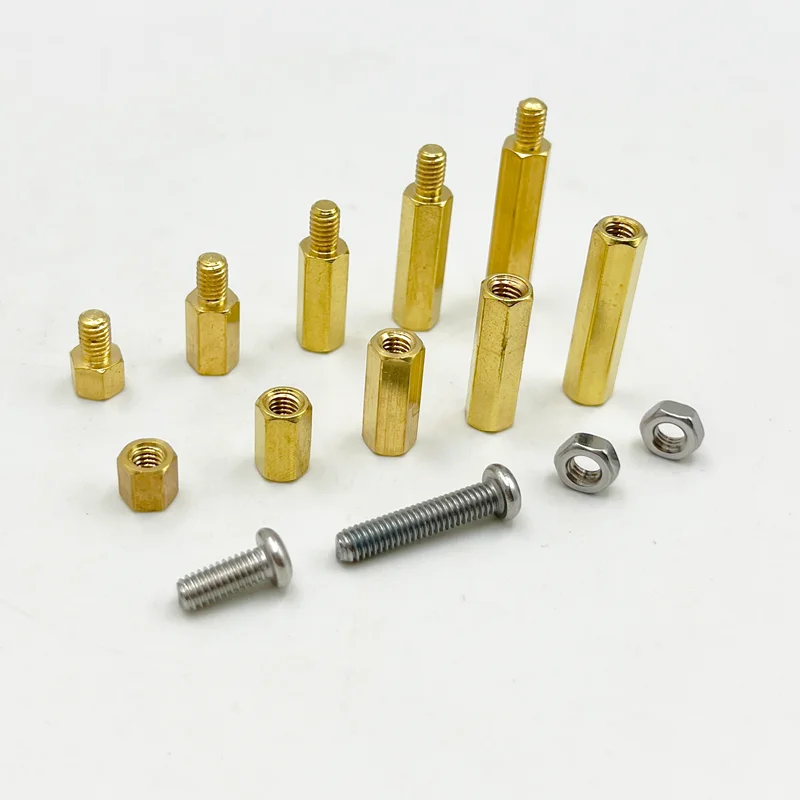 240 ~ 120 stücke M2 M2,5 M3 M4 Männlich Weiblich Messing Hex Spalte Standoff Unterstützung Spacer Säule Schraube Mutter für PCB Board Sortiment Kit – Detail 5