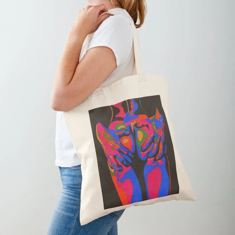 

Squeeze Tote Bag Canvas bag foldable reusable bag woman shopping Women's handbag