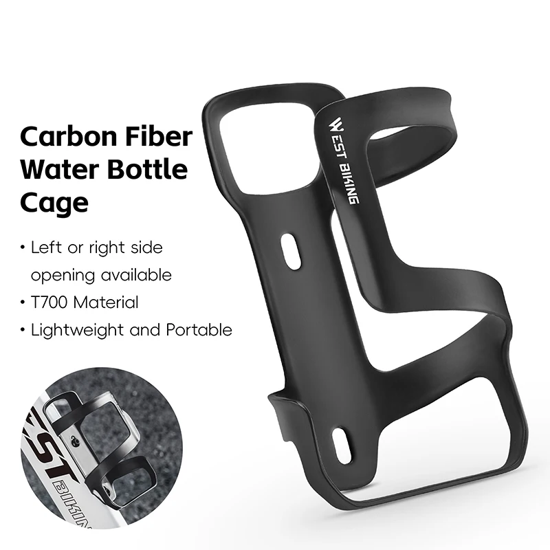 

Bicycle Water Bottle Cage Carbon Fiber SideEntry Lightweight Easy Installation Road Bike Cycling Cup Holder Water Bottle Holder