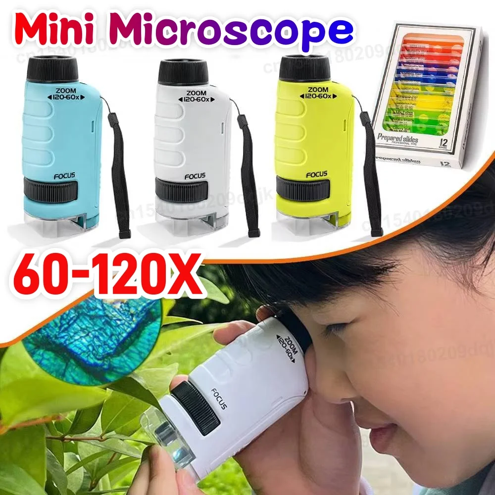 �y�Z�[�����zLED���C�g�t���~�j�������L�b�g ����Ȋw������ 60-120x �d�r���|�[�^�u���~�j������ �q���p