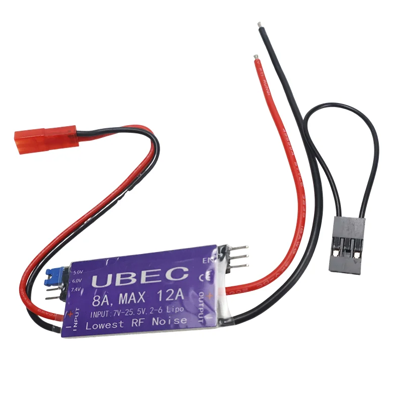 1 peça 4a 6a 8a saída ubec 5v/6v 6a/8a max 12a 2-6s lipo/6-16 célula ni-mh interruptor de entrada modelo bec para avião rc expandir