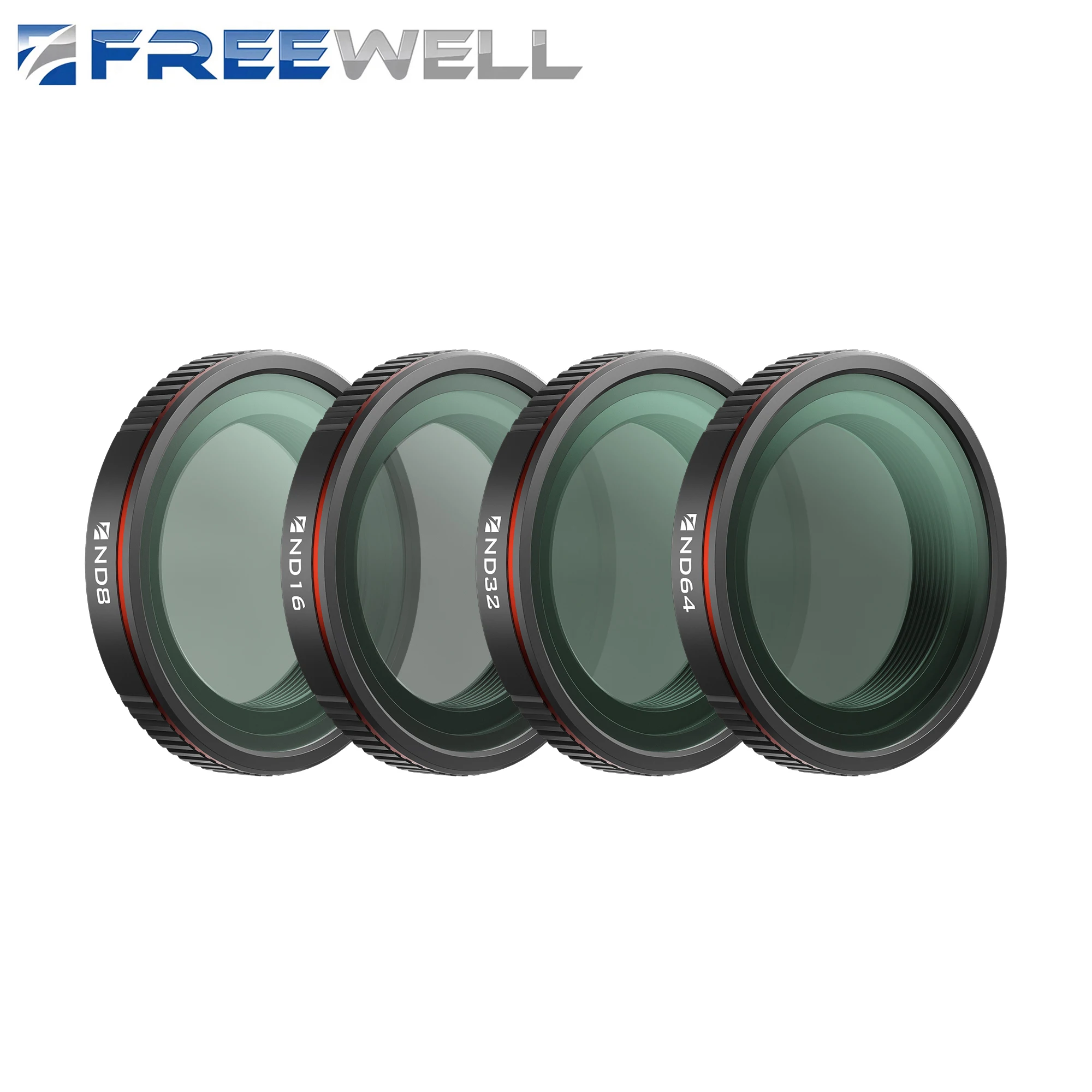 Freewell Standard Day ND Filters 4 Pack,ND8,ND16,ND32 and ND64 Filter Compatibility DJI Osmo Nano Camera Photography Accessories