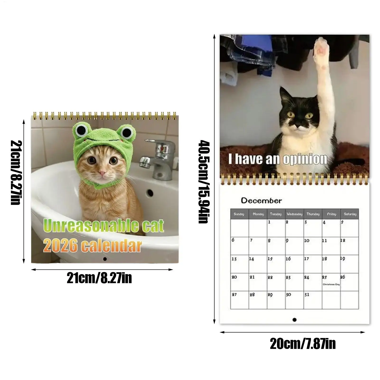 Cat Calendar 2026 2026 Wall Calendar Monthly Planner For Holiday Christmas Halloween New Year Home Office Family Kids Friends