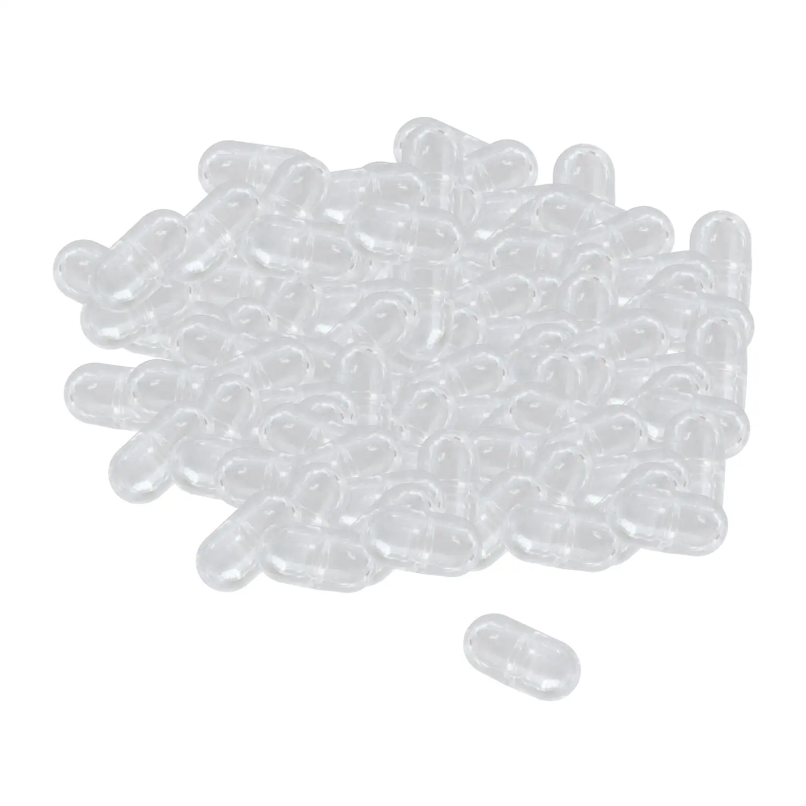 Novelty Clear Gel Capsules Empty Plastic Pill Bottle with Message Paper Letter for Party Festival Gift for Loved Ones
