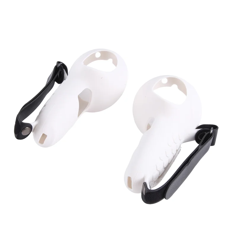 Ingenious-Silicone Protective Case Controller For Meta Quest 3 VR Headset Removable Battery Controller Case White Easy To Use