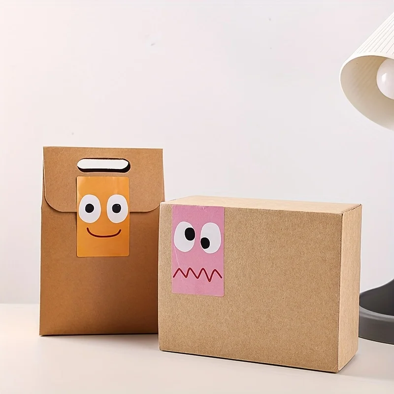 

Funny Expression Sealing Paste Cute Stickers Girl's Journal Material Paper Ornament Stickers Adhesive Label Sticker Roll