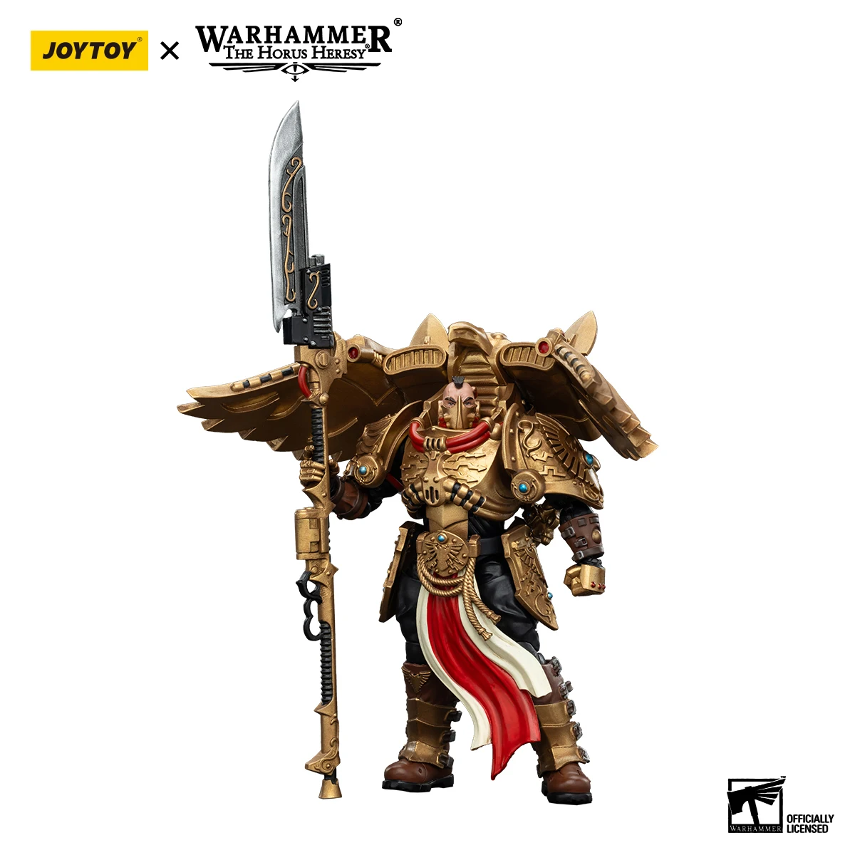 [W przedsprzedaż] JOYTOY 1/18 Warhammer 30K figurka Legio Custodes Custodian Venatari Squad 3 szt. Model zabawka prezent