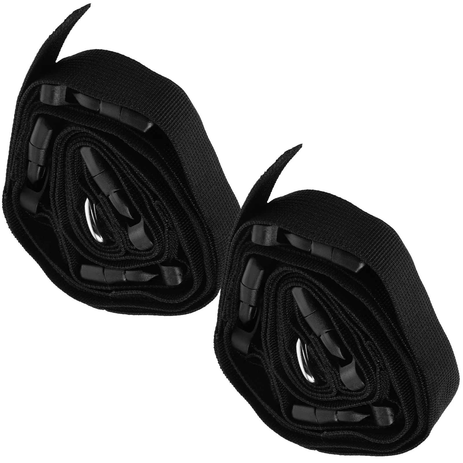 

2 Pcs Wall Mounted Storage Strap 3.2x160cm Black Adjustable Garage Folding Chair Rack For Camping Tent Yoga Mat