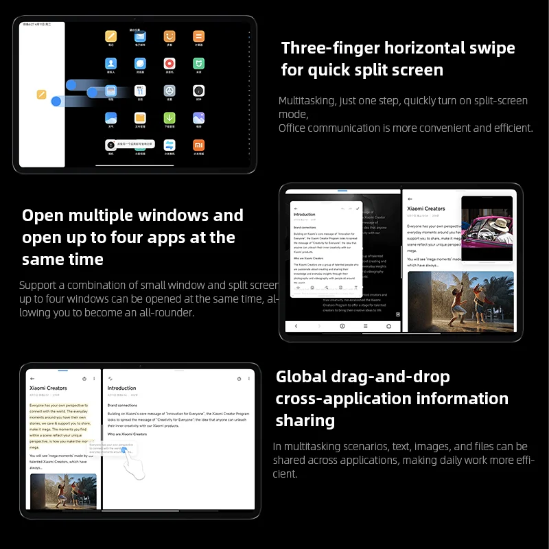Global ROM Xiaomi Pad 6 Snapdragon 870 Octa Core 144Hz 2.8K Screen 8840mAh Battery 33W Charge Bluetooth 5.2