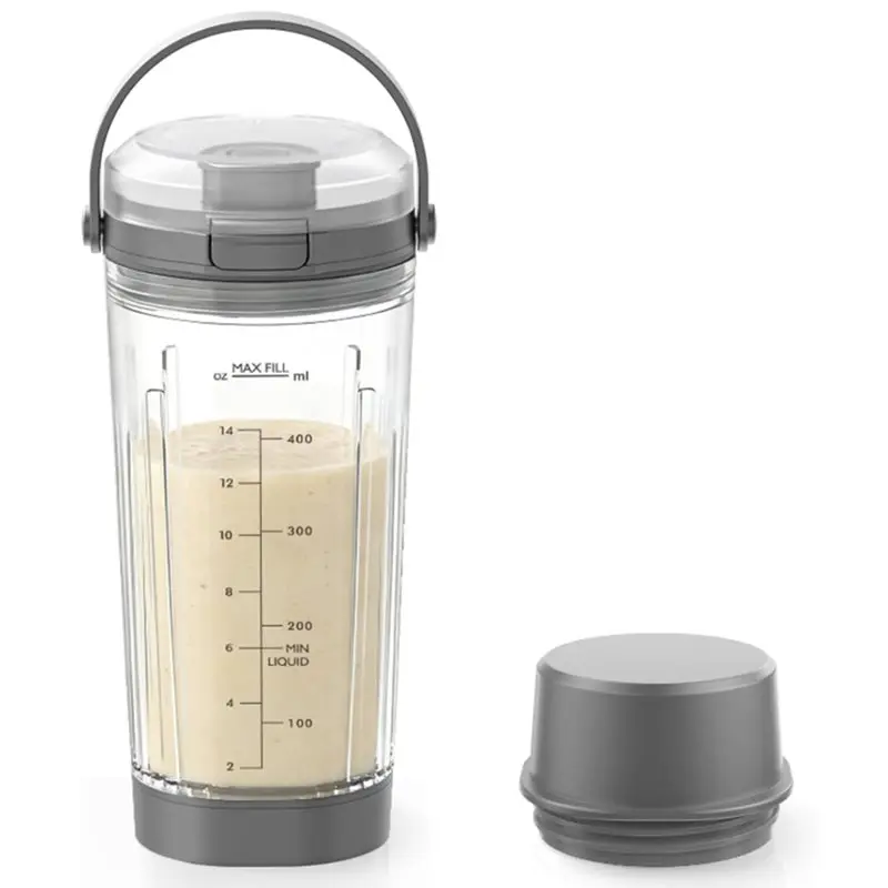 【GRATEFUL】For Ninja Blast Portable Blender Replacement Components-Mixing Container With Carrying Handle, Blade Cover& Bottom Cap