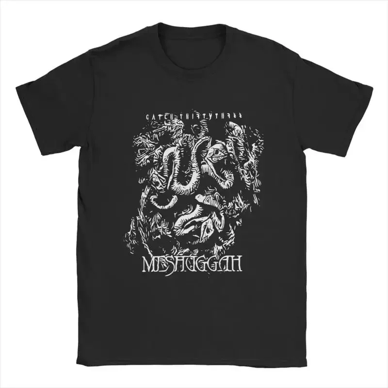 Meshuggah T Shirt Men Humorous Cotton Round Collar  Shi