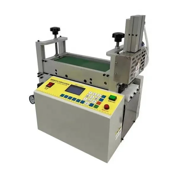 Electric PVC Pipe Cutting Machine Tube Shrink Tube Cutter Small Silicon Automatic Rubber Hose tube pipe Cutting Machine