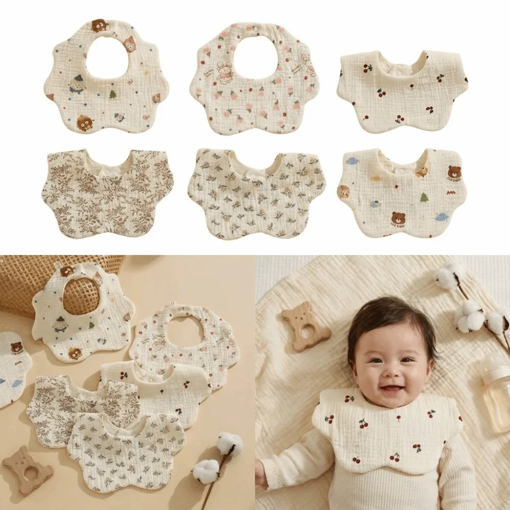 

Высококачественные хлопковые слюнявчики для малышей, впитывающие, незаменимые вещи для младенцев, мягкие слюнявчики-банданы для мальчиков и девочек.