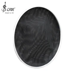 SLADE 10Inch Nylon Silent Mute Drum Skin Mesh Drum Head Black Double Layer Nylon For Bass Drum Percussion Instrument Accessories