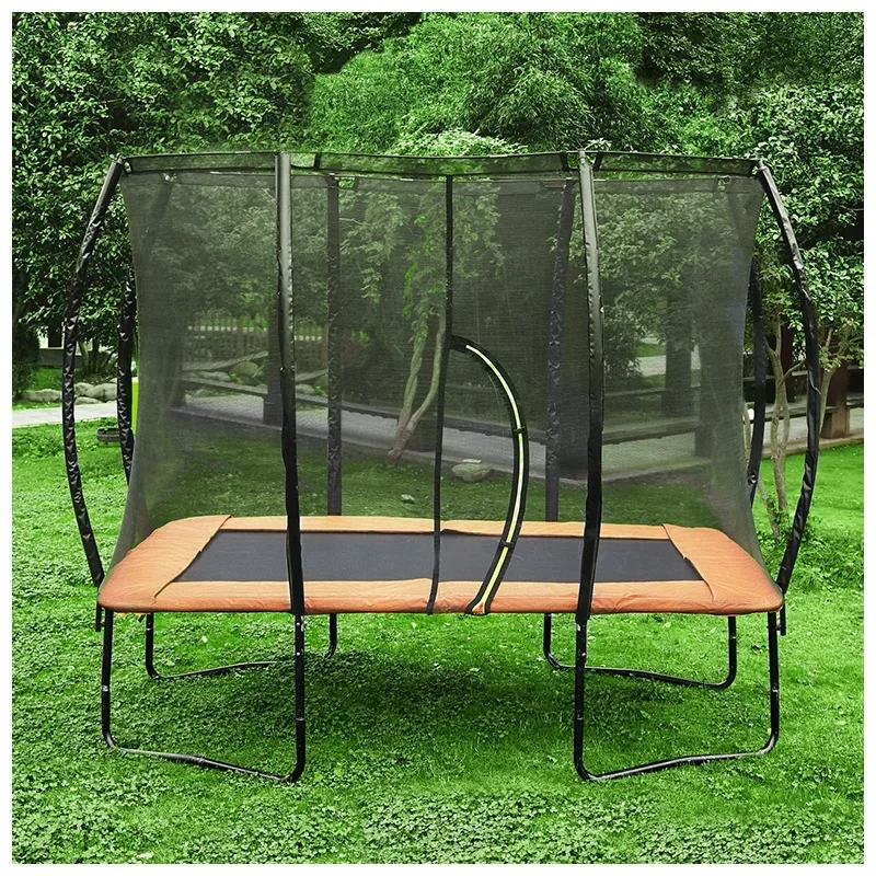 Custom Garden Outdoor Fitness Rechteckiges Springtrampolin mit Gehäuse