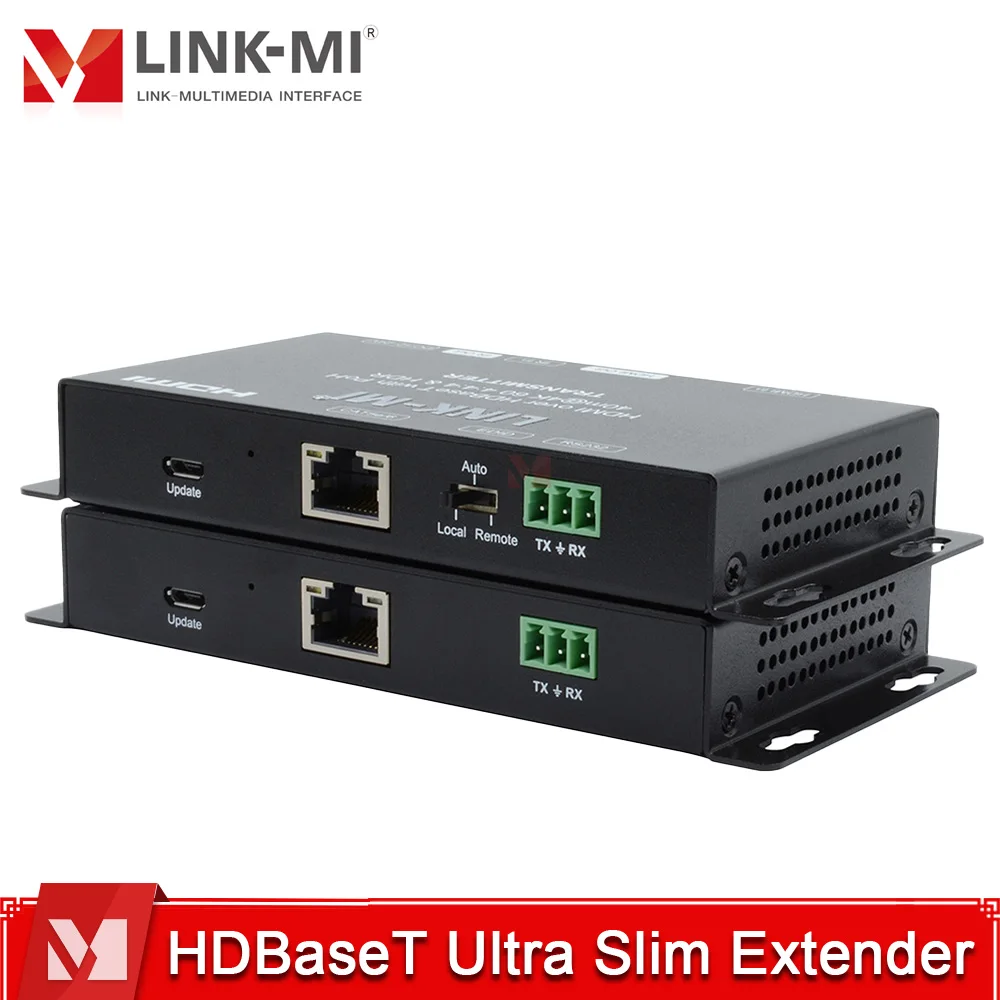 

HDMI Extender Kit 4K@60Hz up to 40m Long Distance, 18Gbps HDR for Home Theater, Bi-Directional IR & RS232, Dual PoC Power