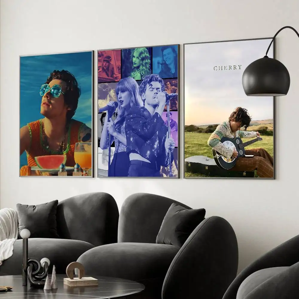 H-HaRRy S-styles Poster Sticky Posters Waterproof Paper Sticker Coffee House Bar Home Decor